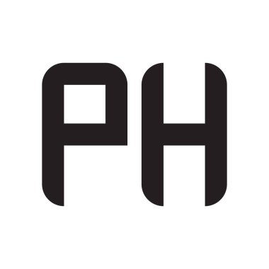 ph ilk harf vektör logo simgesi