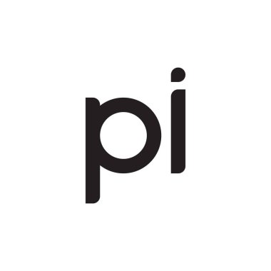 Pi ilk harf vektör simgesi