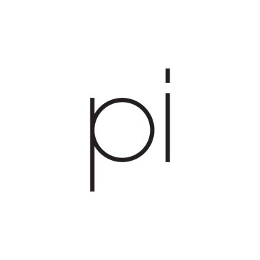 Pi ilk harf vektör simgesi