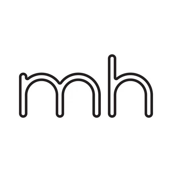 Mh初始字母向量图标 — 图库矢量图片