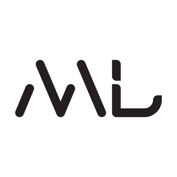Carta Inicial Vetor Logotipo Ícone —  Vetores de Stock