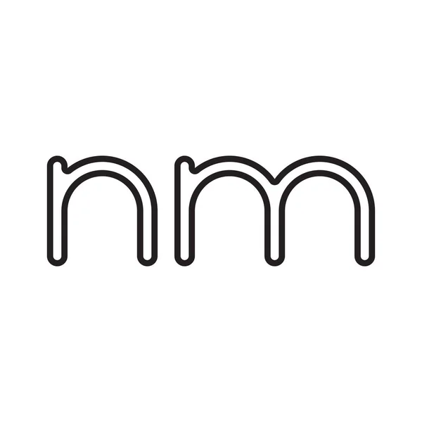 Double m letter logo lettermark mm monogram - type