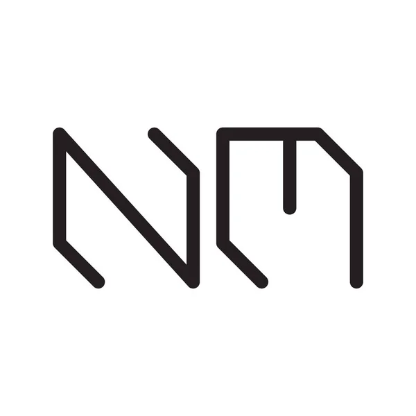 Logo Vettoriale Lettera Iniziale Icona — Vettoriale Stock