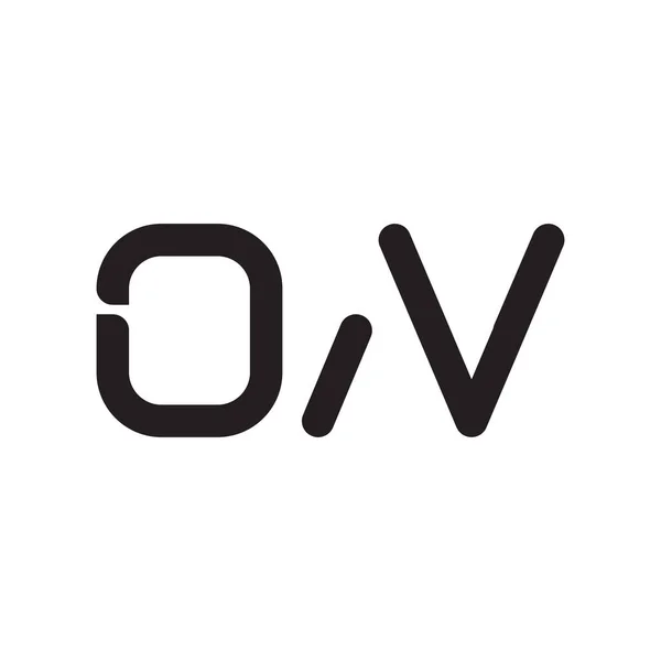Auf Anfangsbuchstaben Vektor Logo Symbol — Stockvektor