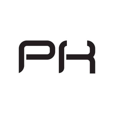 pk ilk harf vektör logo simgesi