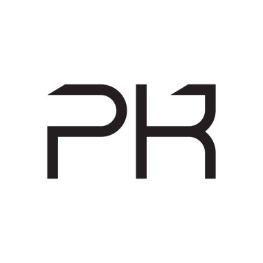 pk ilk harf vektör logo simgesi