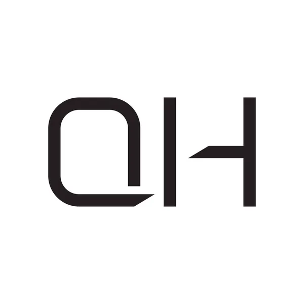 Qh初始字母向量图标 — 图库矢量图片