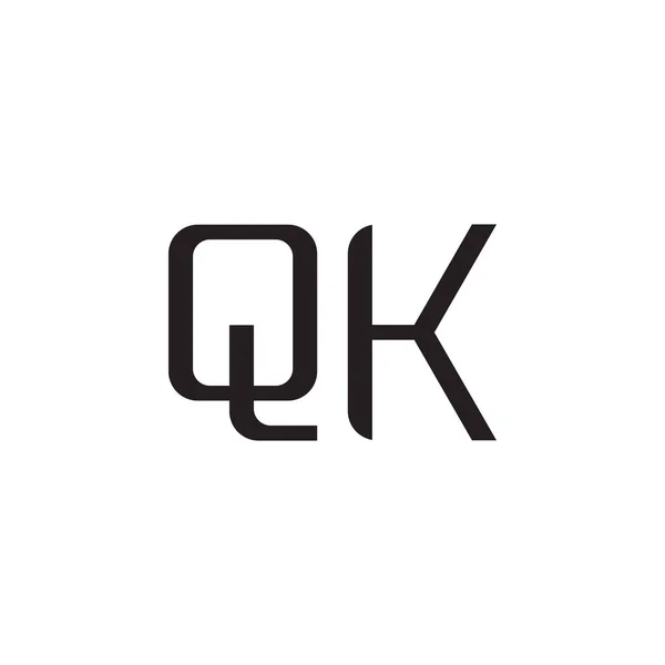 Qk初始字母向量图标 — 图库矢量图片