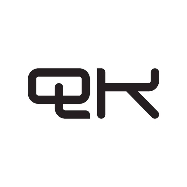 Qk初始字母向量图标 — 图库矢量图片