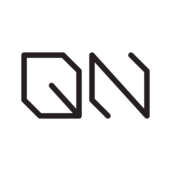 Qn初始字母向量图标 — 图库矢量图片