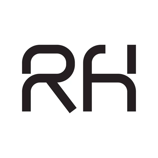 Rh頭文字ベクトルロゴアイコン — ストックベクタ