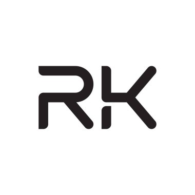 rk ilk harf vektör logo simgesi