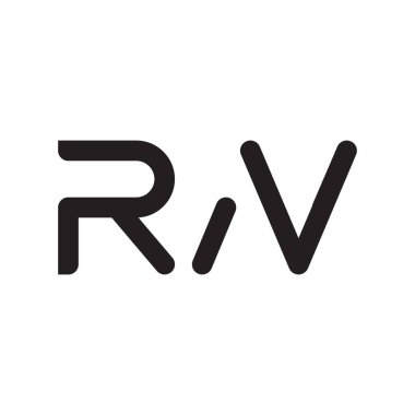 rn ilk harf vektör logo simgesi