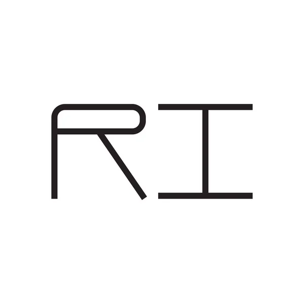 Ri初始字母向量图标 — 图库矢量图片