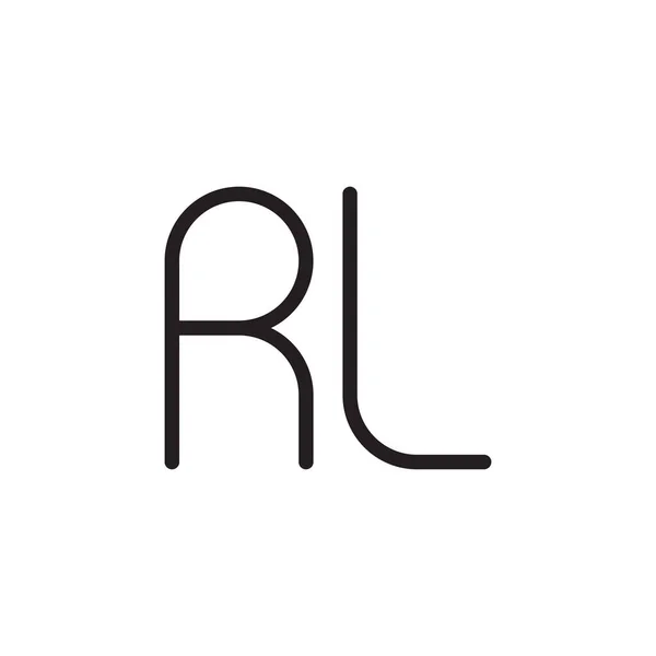 Rl初始字母向量标志图标 — 图库矢量图片