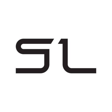s l ilk harf vektör logosu simgesi