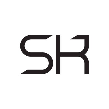 sk ilk harf vektör logo simgesi