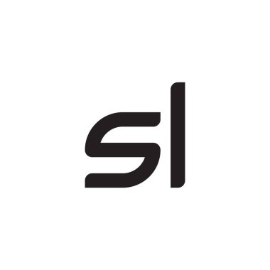 s l ilk harf vektör logosu simgesi