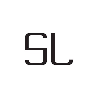 s l ilk harf vektör logosu simgesi