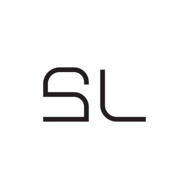 s l ilk harf vektör logosu simgesi