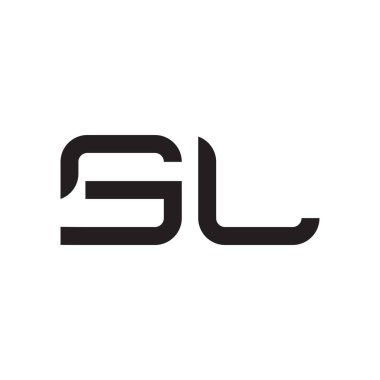 s l ilk harf vektör logosu simgesi