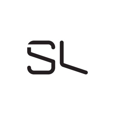 s l ilk harf vektör logosu simgesi