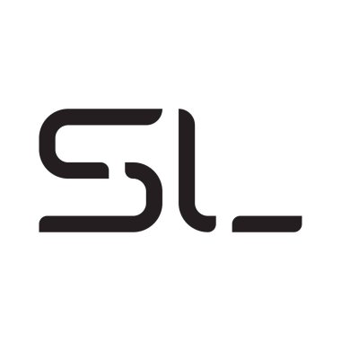 s l ilk harf vektör logosu simgesi