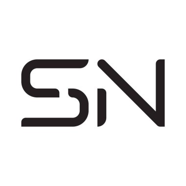 İlk harf vektör logosu simgesi