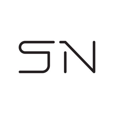 İlk harf vektör logosu simgesi