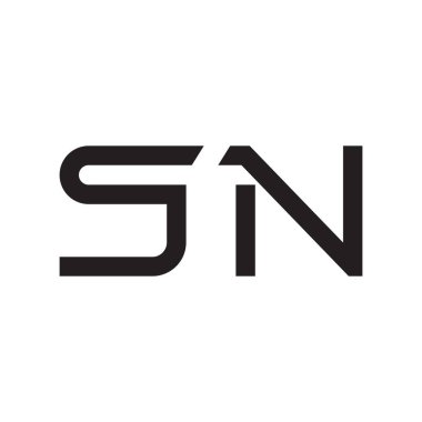 İlk harf vektör logosu simgesi