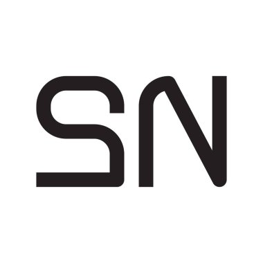 İlk harf vektör logosu simgesi