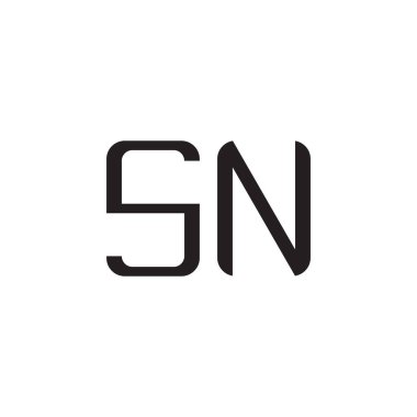 İlk harf vektör logosu simgesi