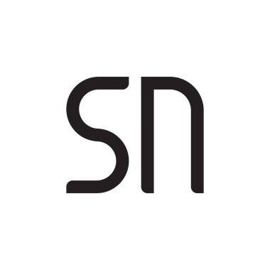 İlk harf vektör logosu simgesi