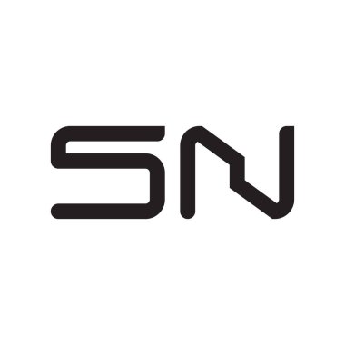 İlk harf vektör logosu simgesi