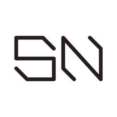 İlk harf vektör logosu simgesi