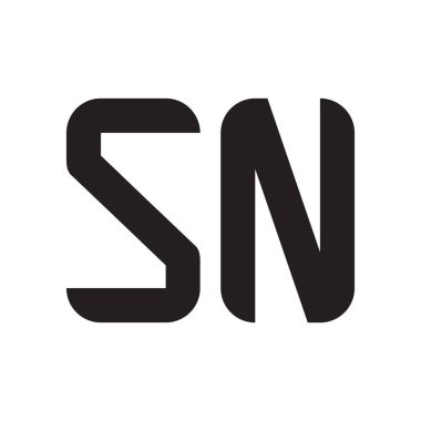 İlk harf vektör logosu simgesi