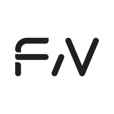 fn ilk harf vektör logosu simgesi