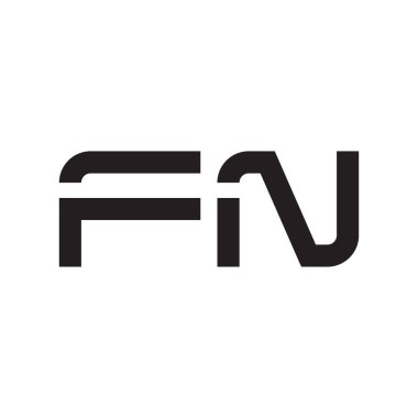 fn ilk harf vektör logosu simgesi