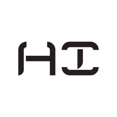 ilk harf vektör logosu simgesi