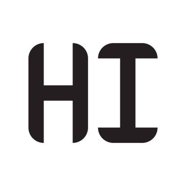 ilk harf vektör logosu simgesi