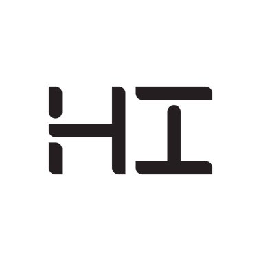 ilk harf vektör logosu simgesi