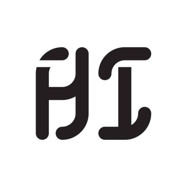 ilk harf vektör logosu simgesi