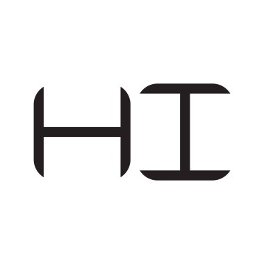 ilk harf vektör logosu simgesi