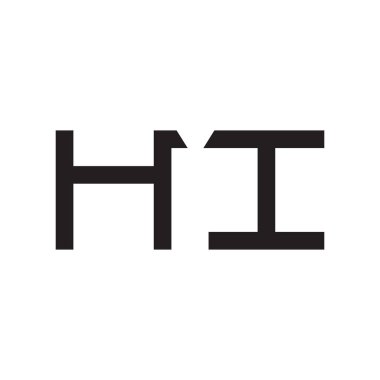 ilk harf vektör logosu simgesi