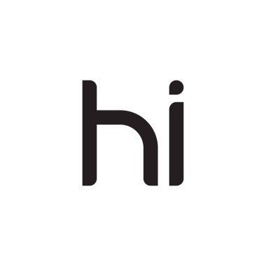 ilk harf vektör logosu simgesi