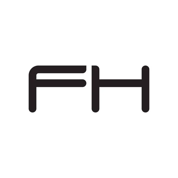 Fh初始字母向量图标 — 图库矢量图片