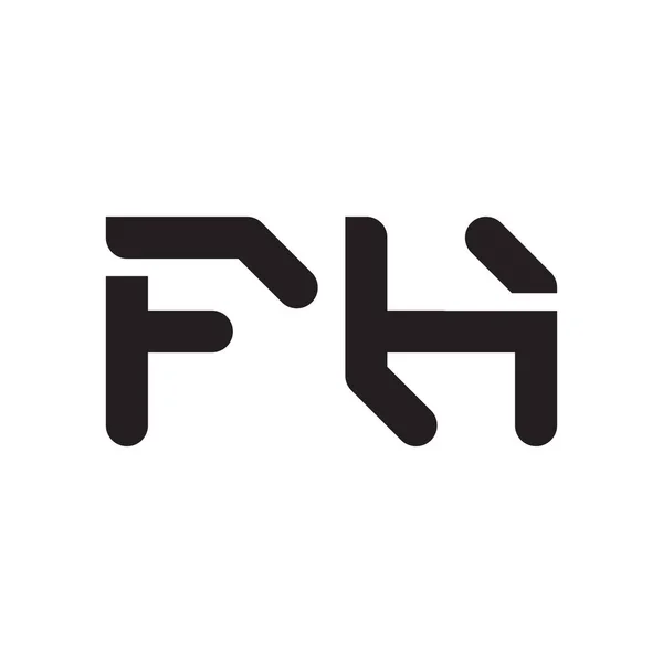 Fh初始字母向量图标 — 图库矢量图片