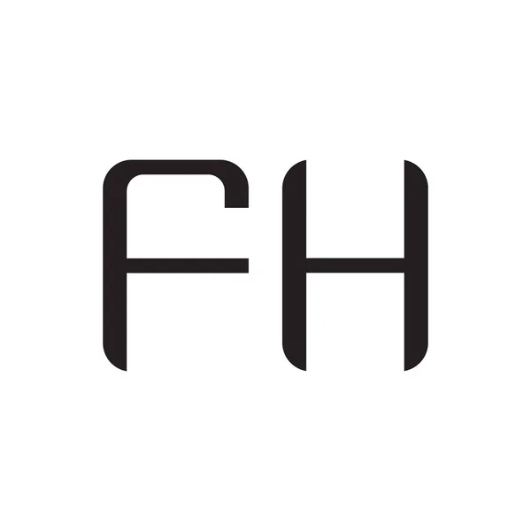 Fh初始字母向量图标 — 图库矢量图片