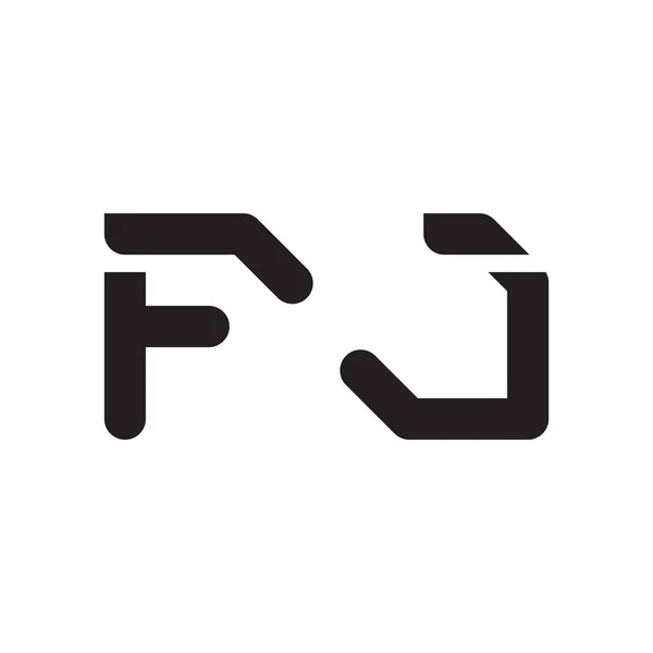 Fj初始字母向量图标 — 图库矢量图片