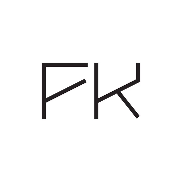 Fk初始字母向量图标 — 图库矢量图片